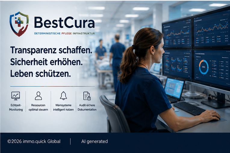 BestCura Hospital · DACH human-centered care visual